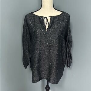 MICHAEL Michael Kors Women’s Gray 3/4 Sleeve Blouse Top Sz L